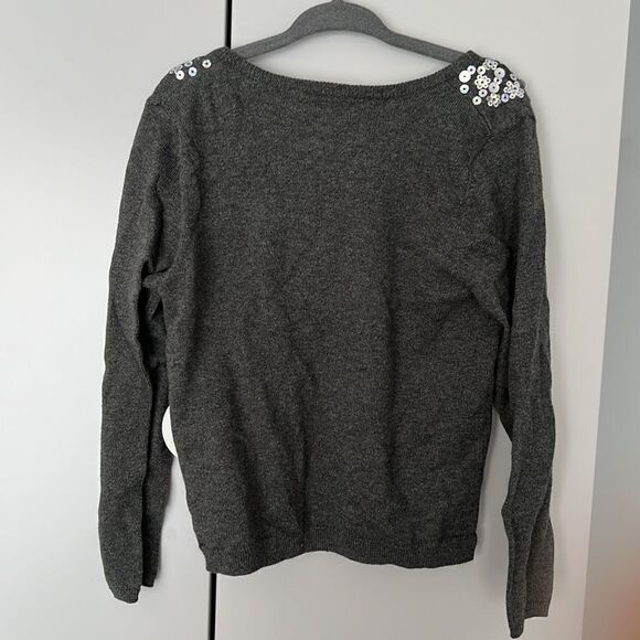 H&M toddler girl sequin snowflake sweater - Picture 3 of 3